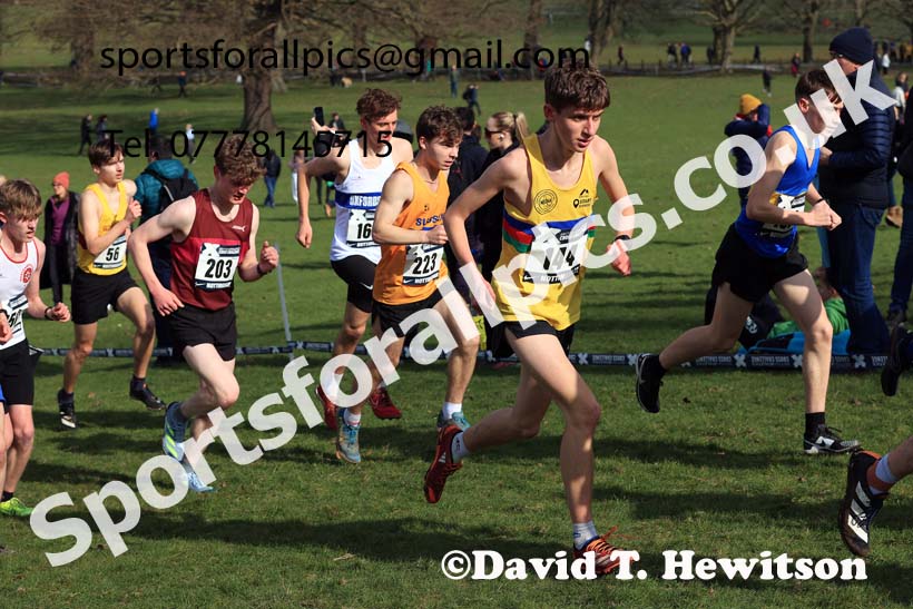 Mens Under-20s, 2024 CAU Inter Counties Cross Country Champs., Wollaton Park, Nottingham. Photo: David T. Hewitson/Sports for All Pics